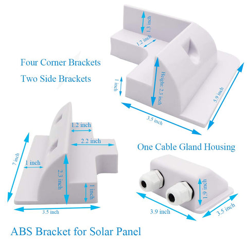 CMYYANGLIN side mounting brackets provide versatile solar support.
