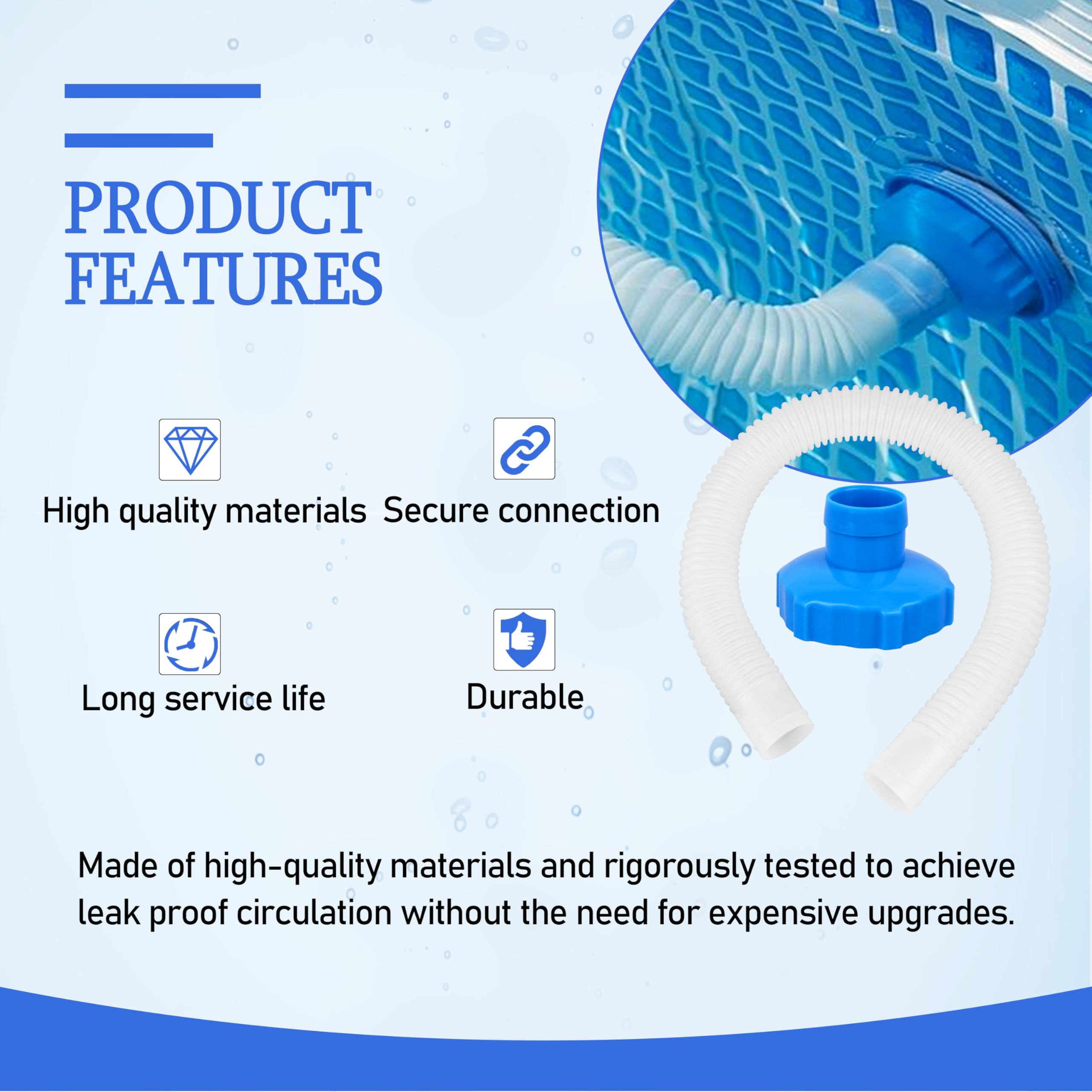 CNGGV 25016 precision-molded connectors snap securely without clamps or sealants.