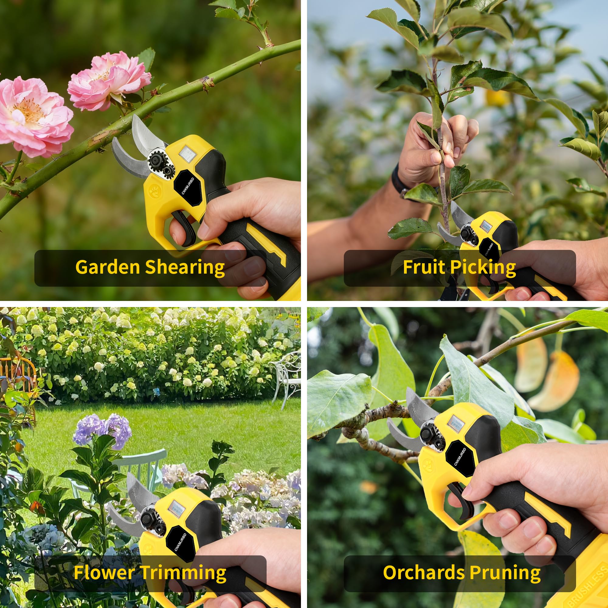 CNKMJRBD cutting range 0.8 to 1.2 inches handles medium branches easily.