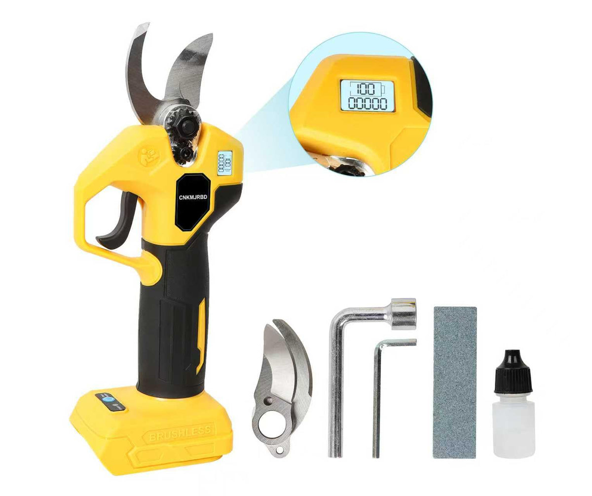 CNKMJRBD pruning shears with Dewalt 20V compatibility for effortless garden pruning.