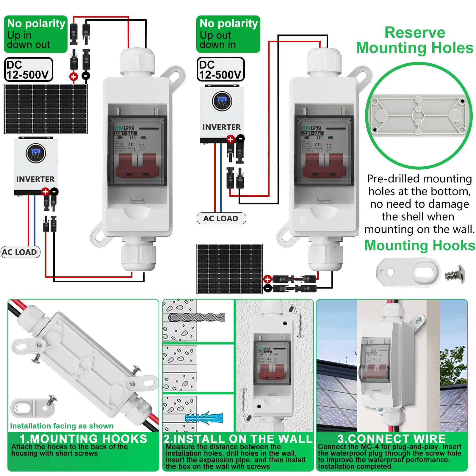 CNLonQcom DC-AC circuit breaker spans wide voltage range for PV and grid