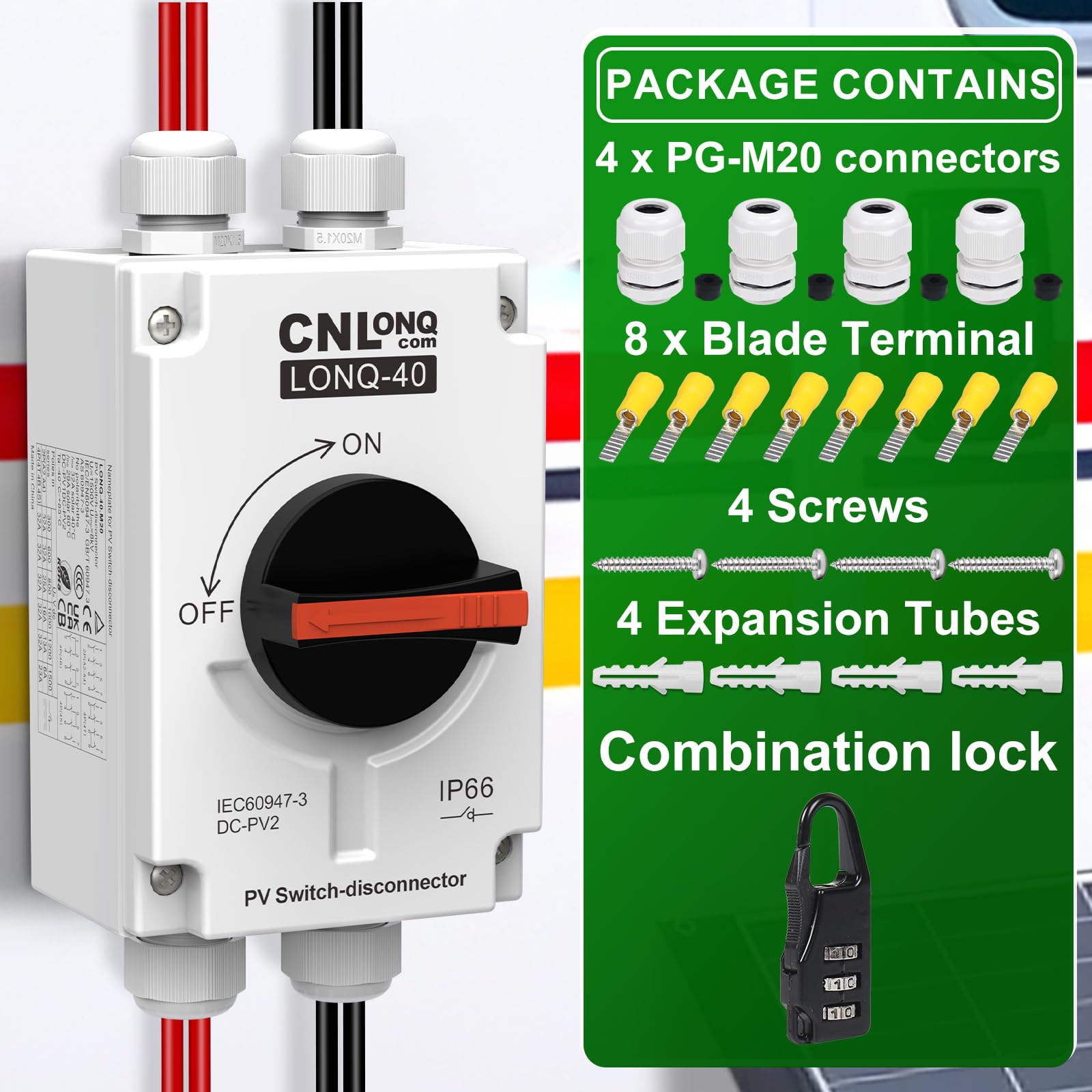 CNLonQcom global certifications denote quality and compliance.