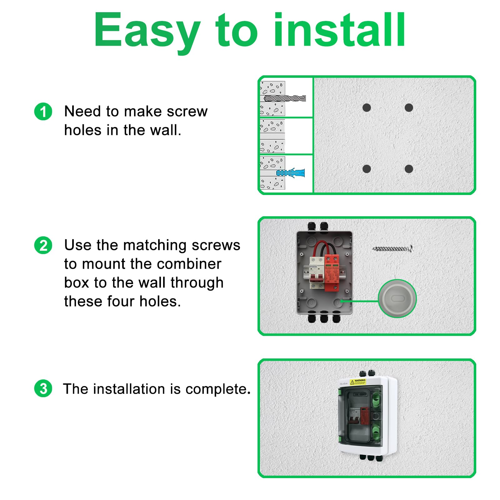 On-grid and off-grid compatibility shown for CNLonQcom solar disconnect switch