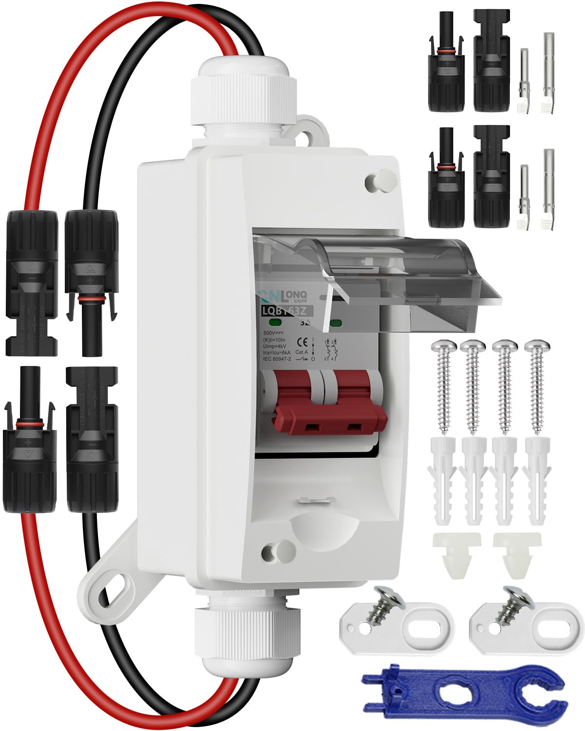CNLonQcom solar panel disconnect switch front view with isolation