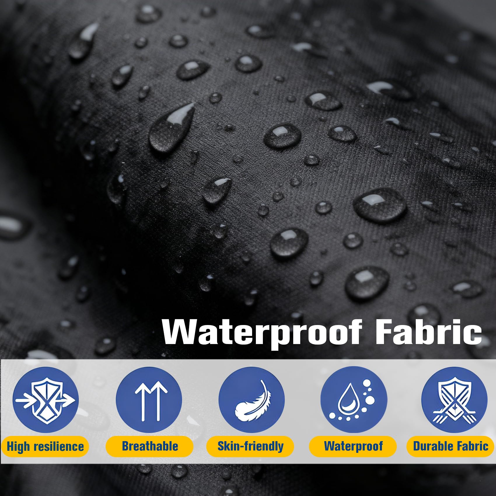 cnsmak waterproof cushion cover texture demonstrating rain-ready protection
