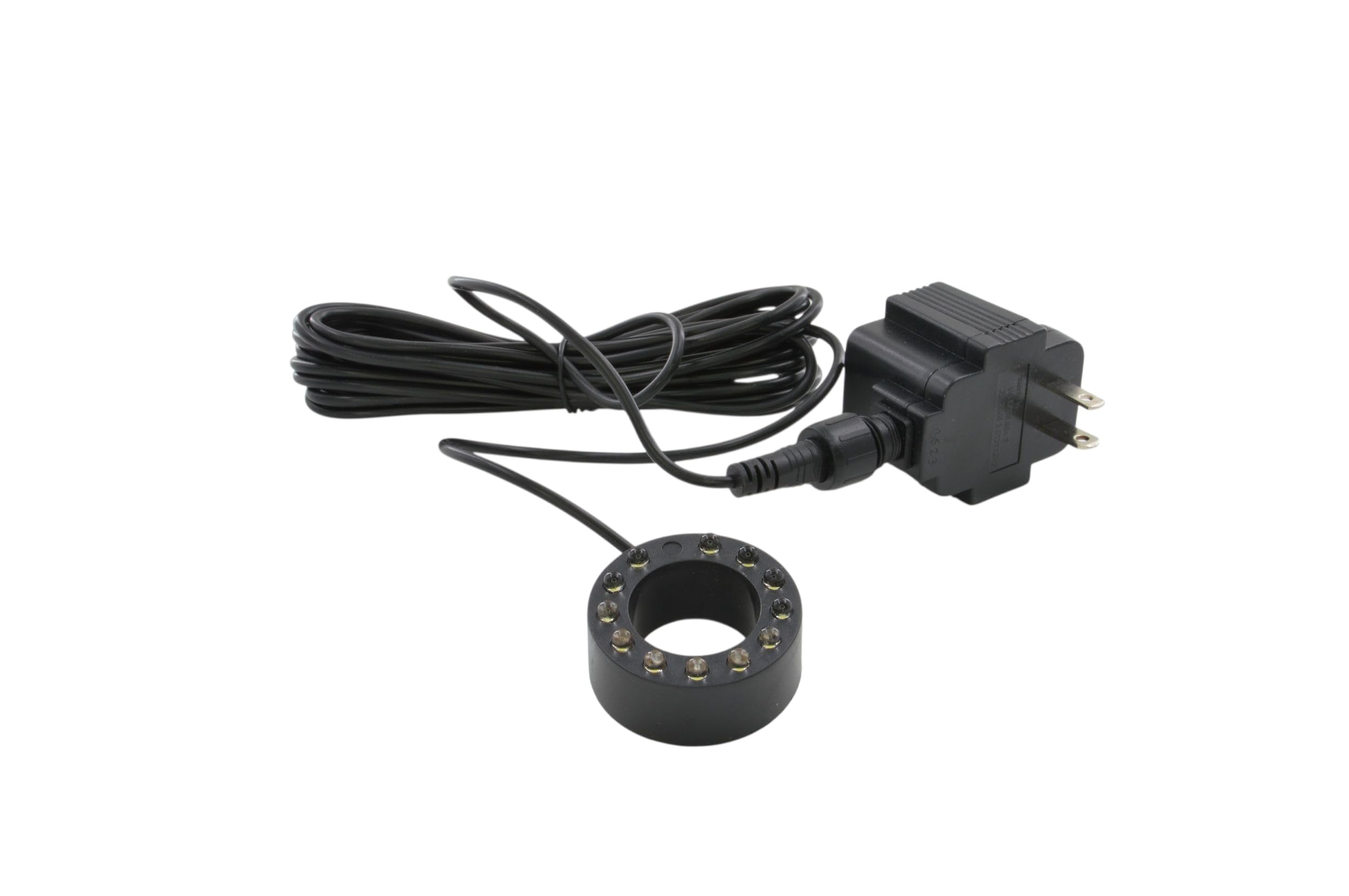 CNZ fountain ring lighting a waterfall edge with cool white LEDs