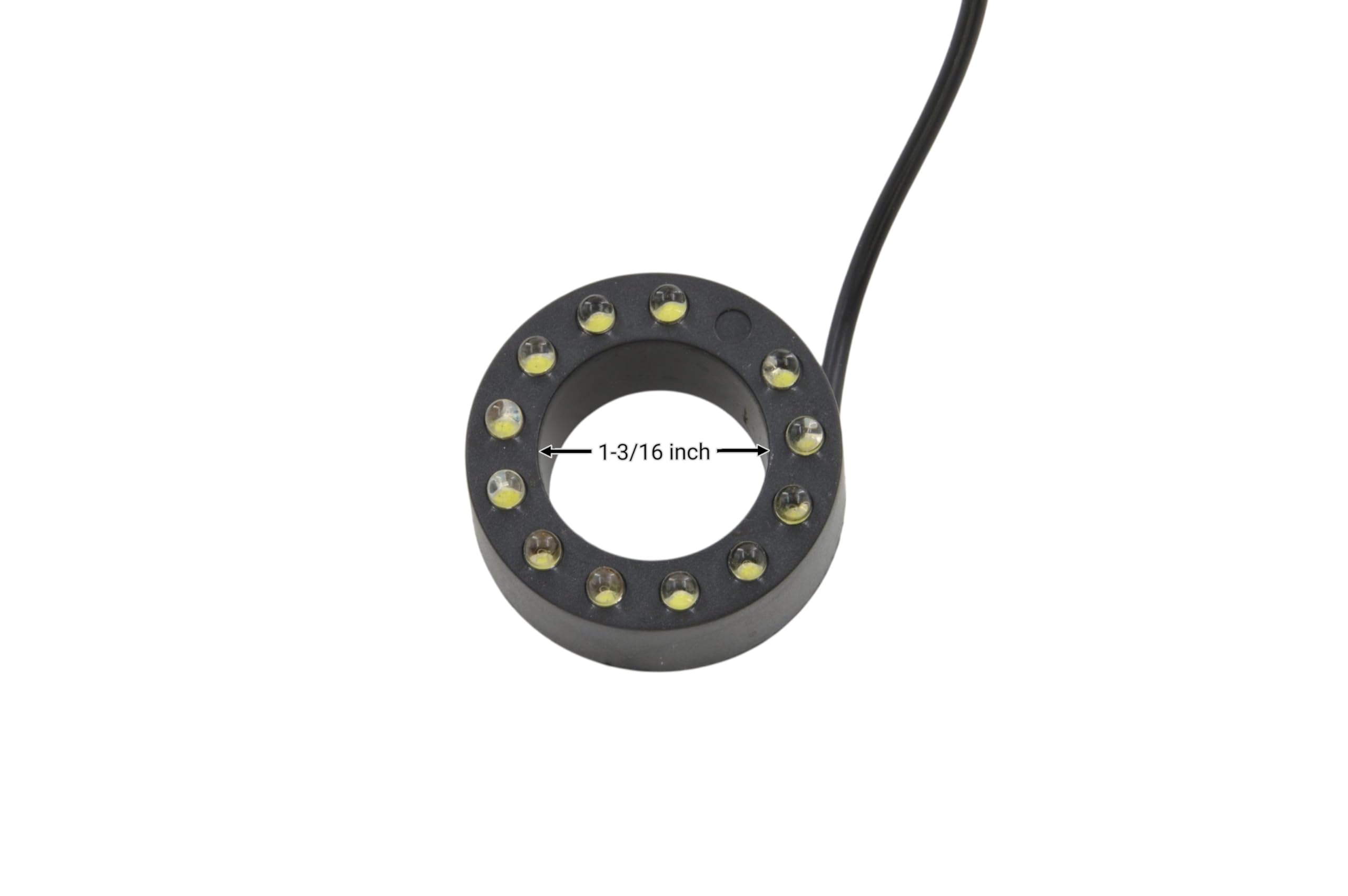 CNZ 12-LED ring enhancing pond features with night visibility