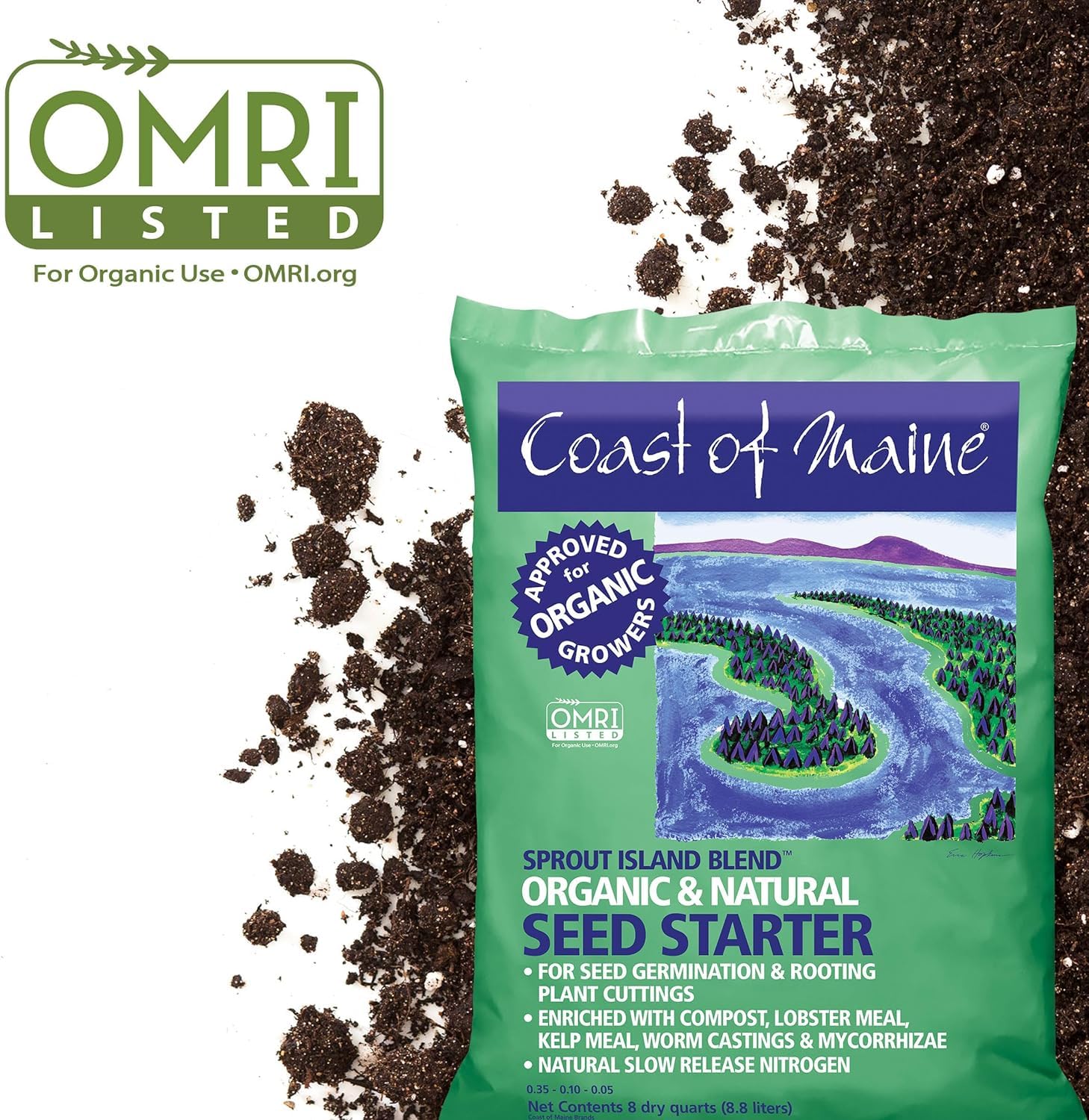 Coast of Maine Sprout Island Blend packaging photo invites confident at-home propagation.