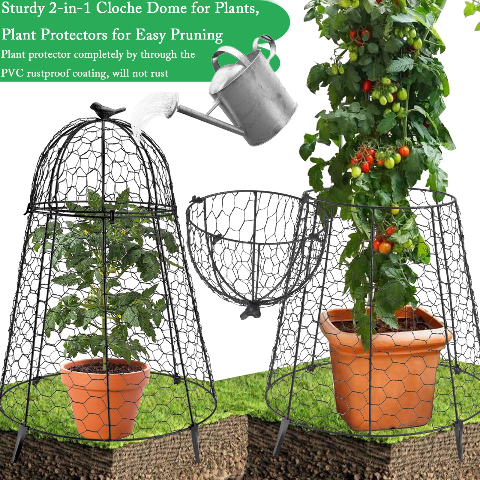 COATTOA plant protector lower cone part can be used alone for mature plants.