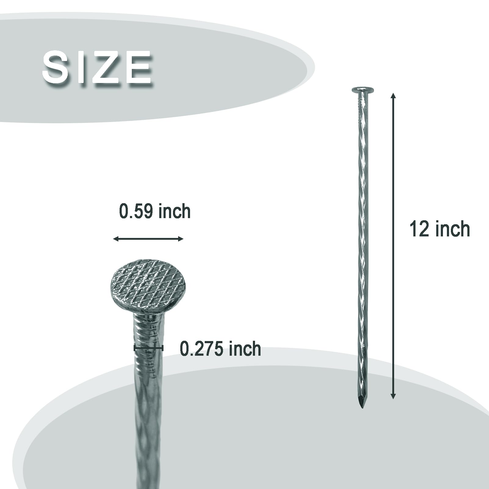 COBARYEN flat-top hammer-stake for easy installation and safety