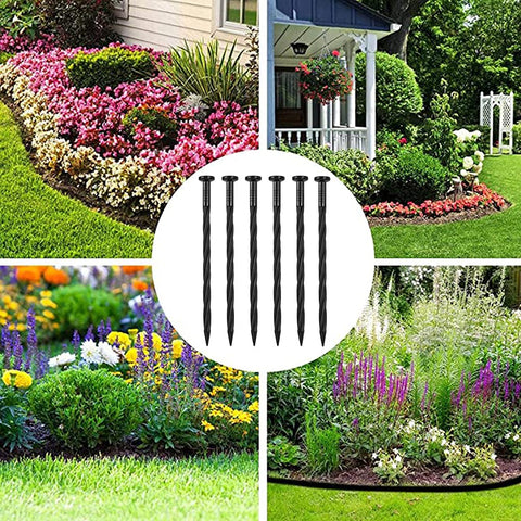 COBARYEN spiral landscape spike supports borders and fencing projects.