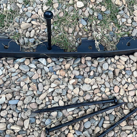 COBARYEN artificial turf spike maintains turf position and edges.