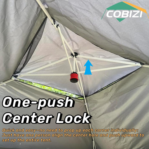 COBIZI 12x12 pop-up gazebo extended frame supports roomy shelter for guests.