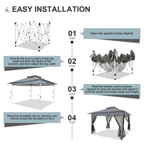 COBIZI steel frame with corrosion-resistant finish enhances stability.