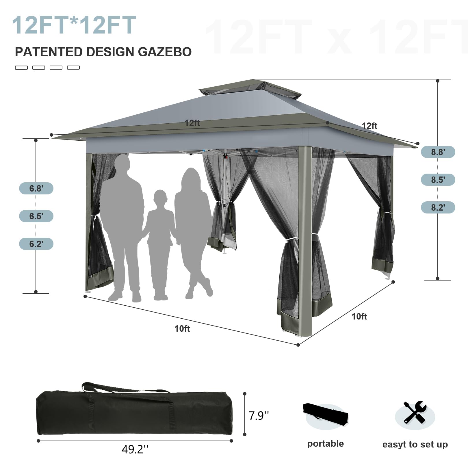 COBIZI storage bag and accessories enable easy transport.