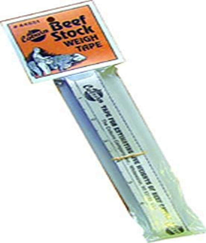 Coburn beef stock weigh tape 108-inch scale helps estimate cattle weight with durable Tyvek