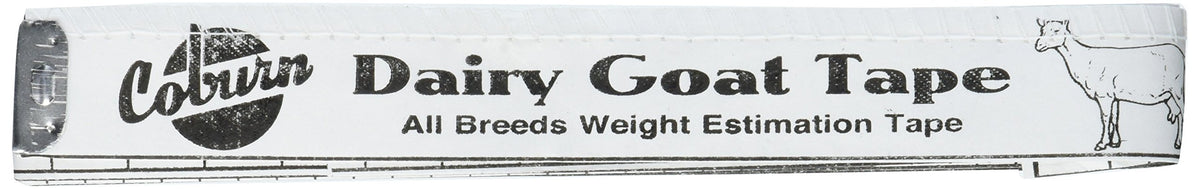Coburn Dairy Goat Weigh Tape, 54-inch length for quick goat weight checks.