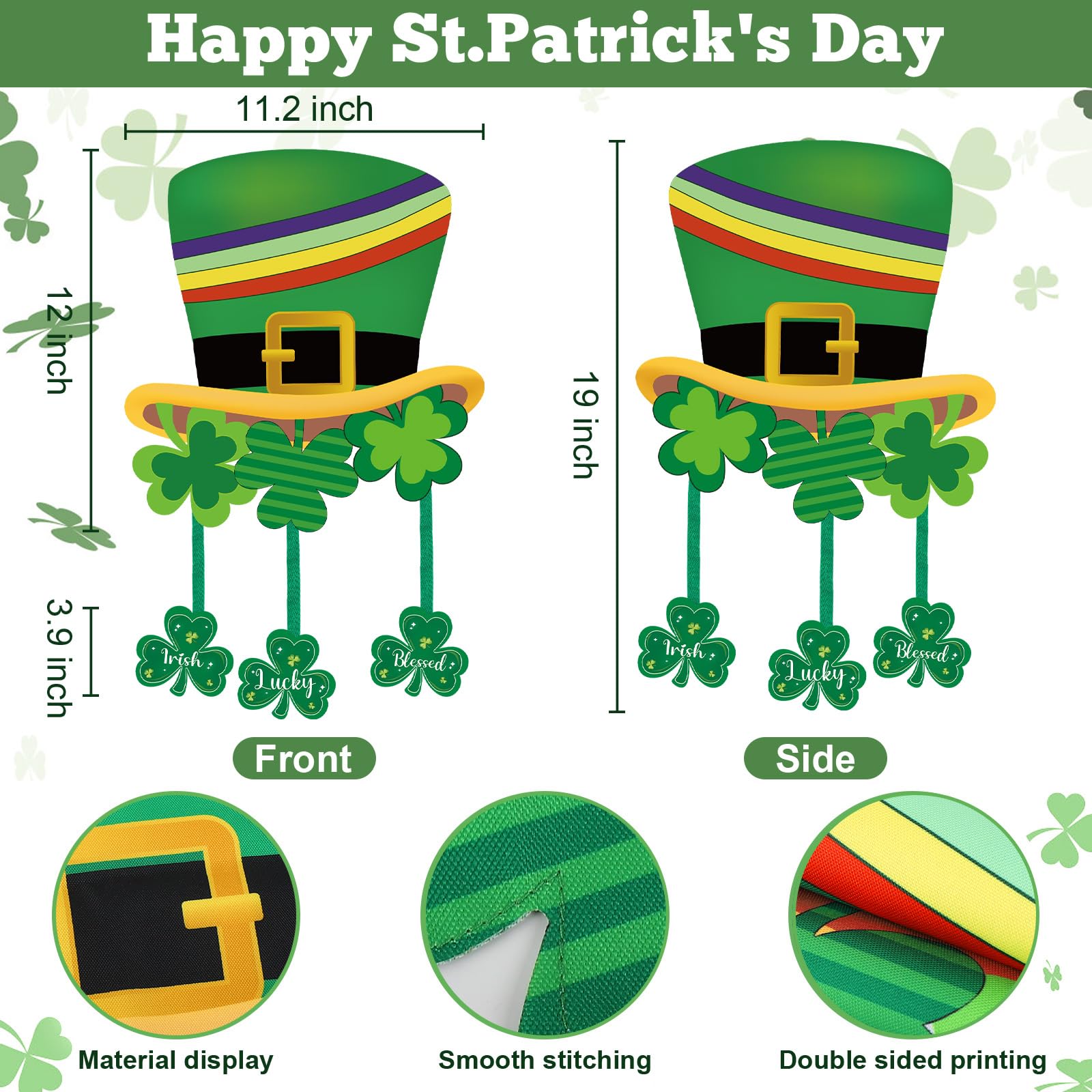 COCHIE St Patrick flag brightens outdoor spaces for seasonal cheer