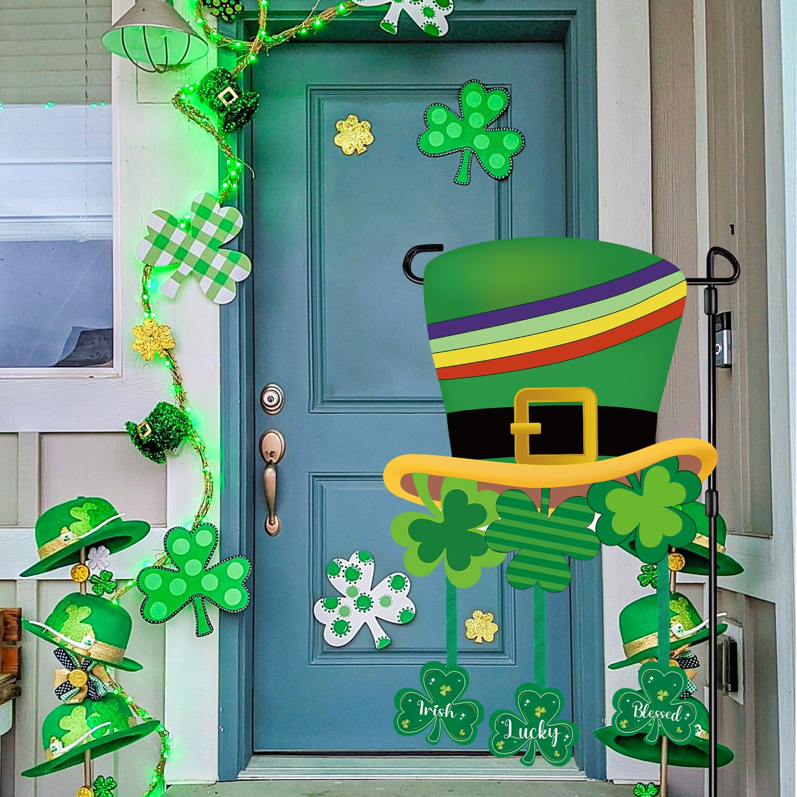COCHIE shamrock flag with distinctive shape for standout outdoor decor