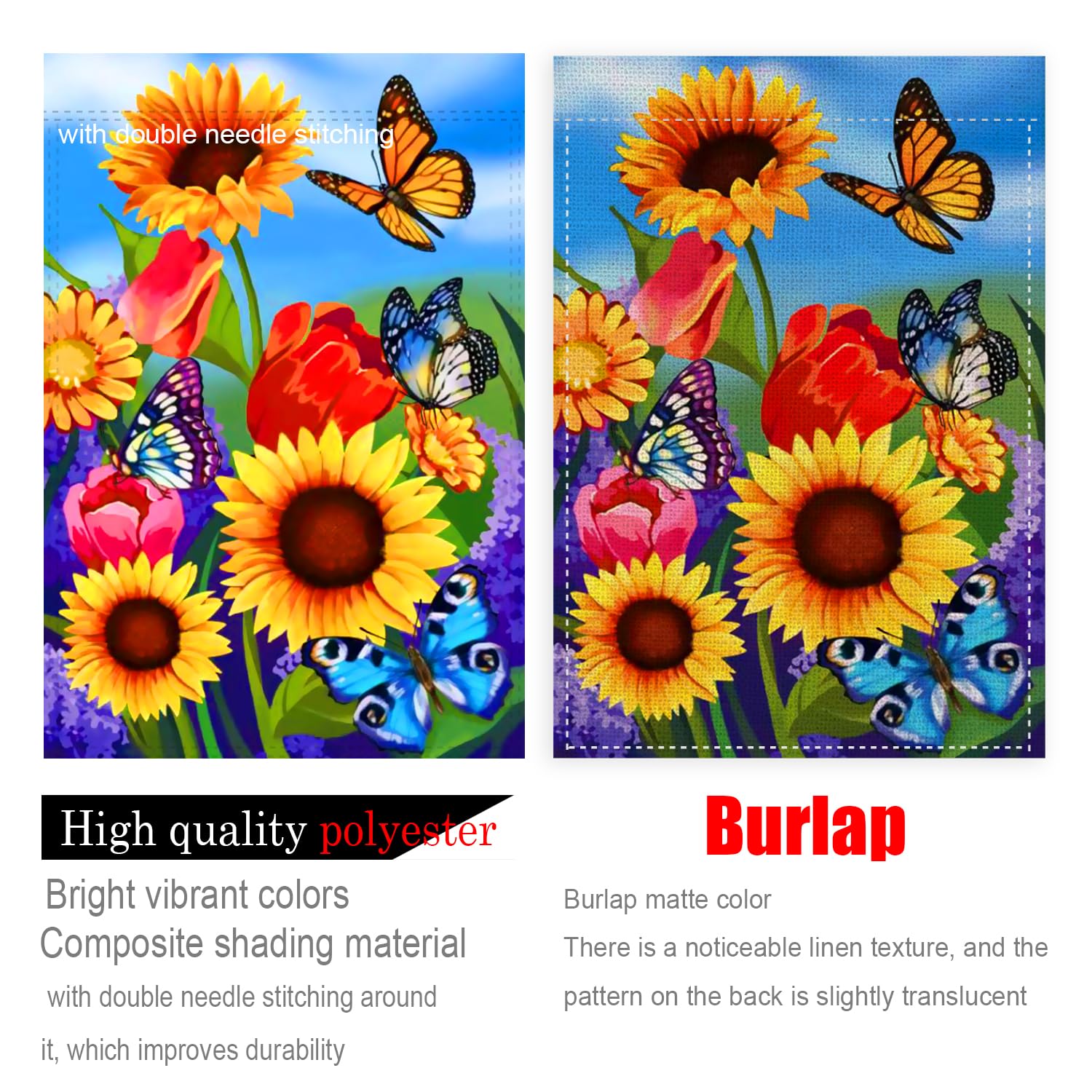 COCJCJ gift-ready sunflower flag, ideal for gardeners and outdoor lovers.