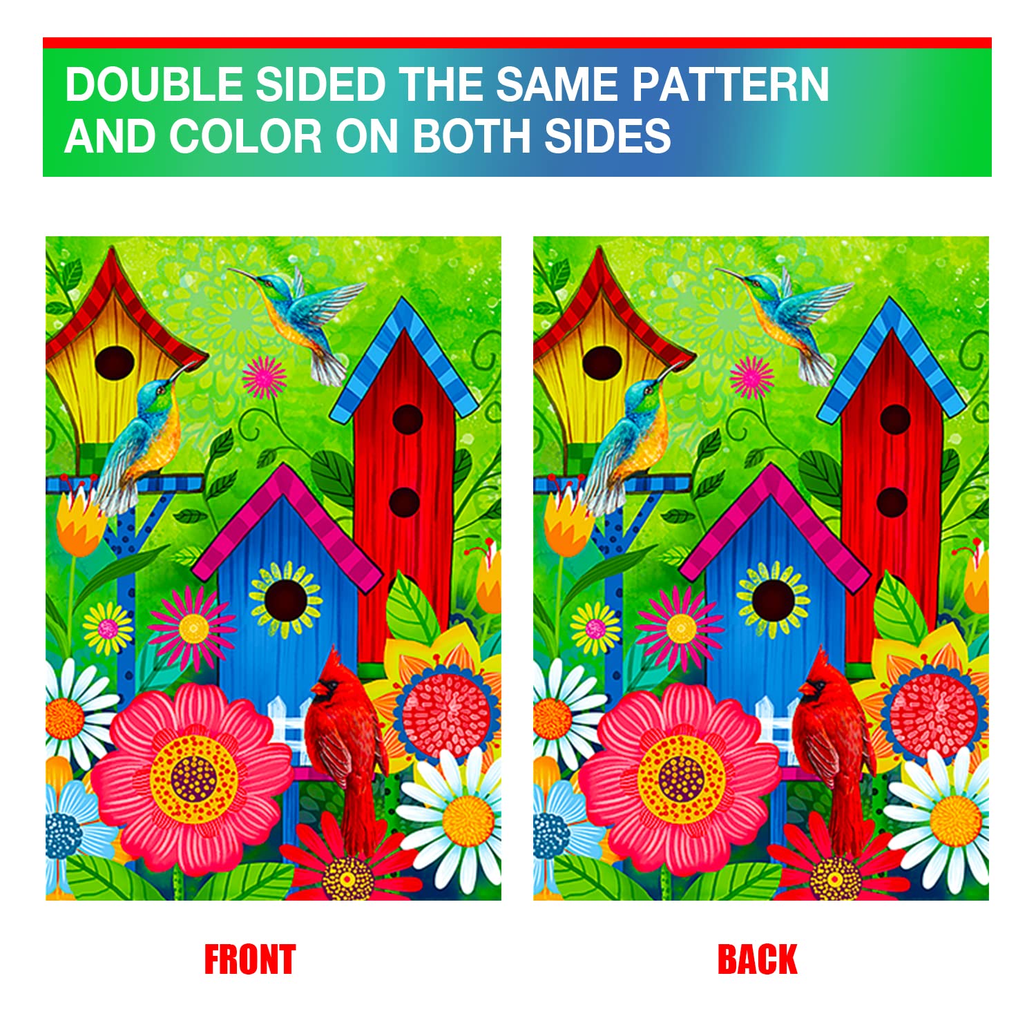 COCJCJ home décor flag to brighten porch, deck, or garden