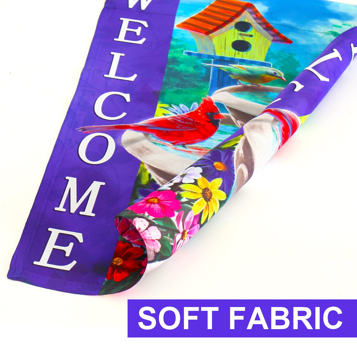 COCJCJ spring-summer packaging flag arrives ready for porch display.