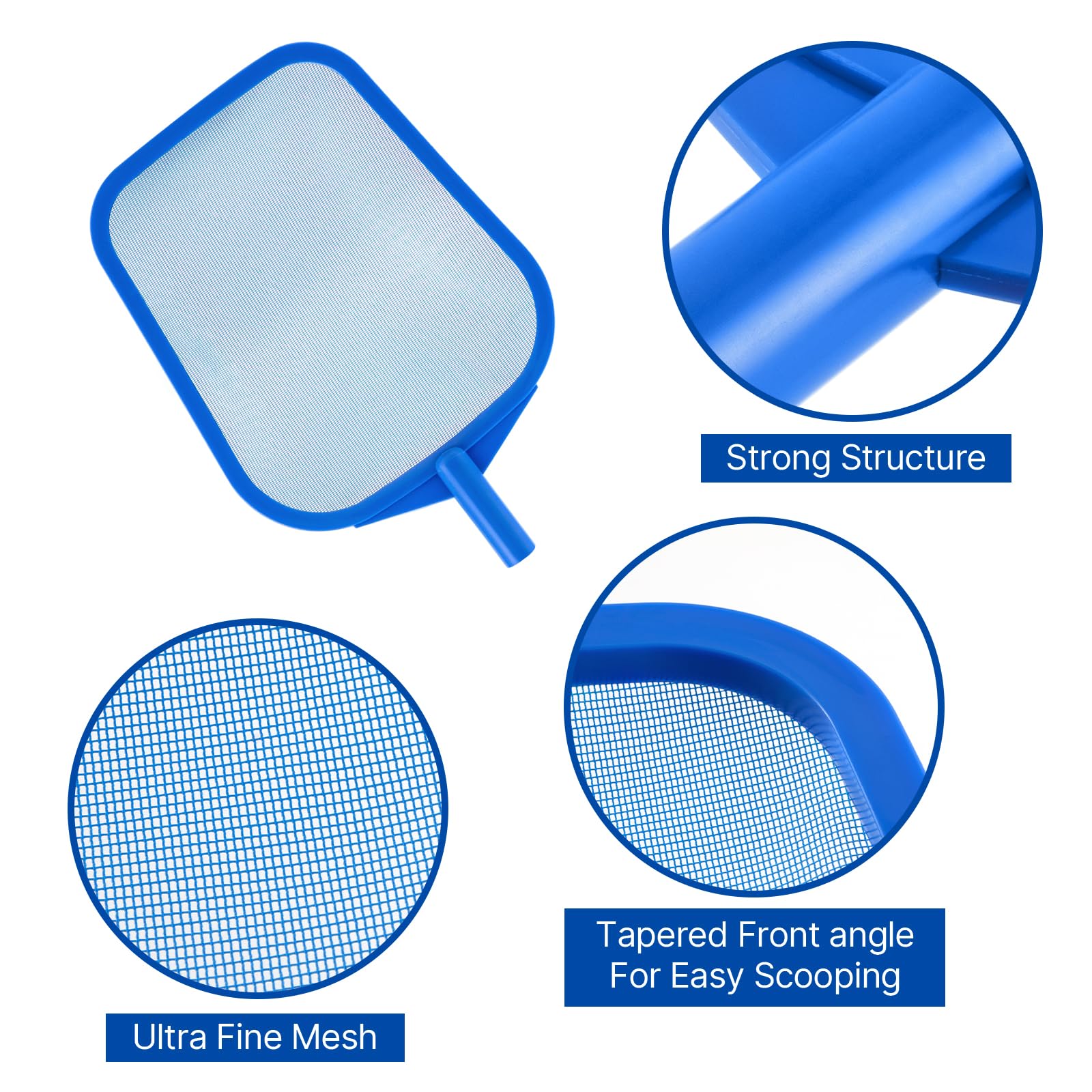 Coclothy pool net with ultra-fine mesh traps small debris effectively