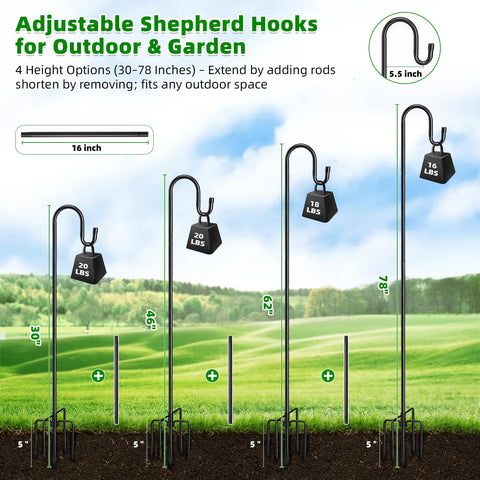 COCONUT 78 adjustable height rods enable quick, tool-free height changes.