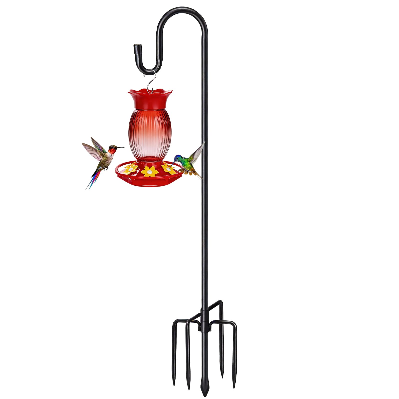 COCONUT 78 heavy duty shepherds hook base demonstrates compact stability for outdoor setups.