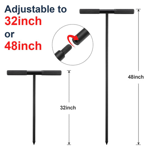 COCONUT ground probe extended to 32 or 48 inches for versatile depths.