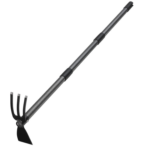 COCONUT hoe with 45-inch long handle for easy weeding in small gardens.