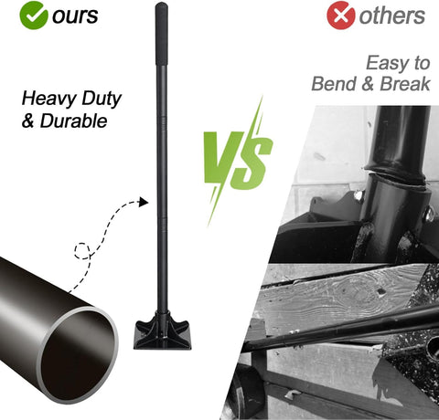 COCONUT Tamper: rubber end grip reduces fatigue during use.