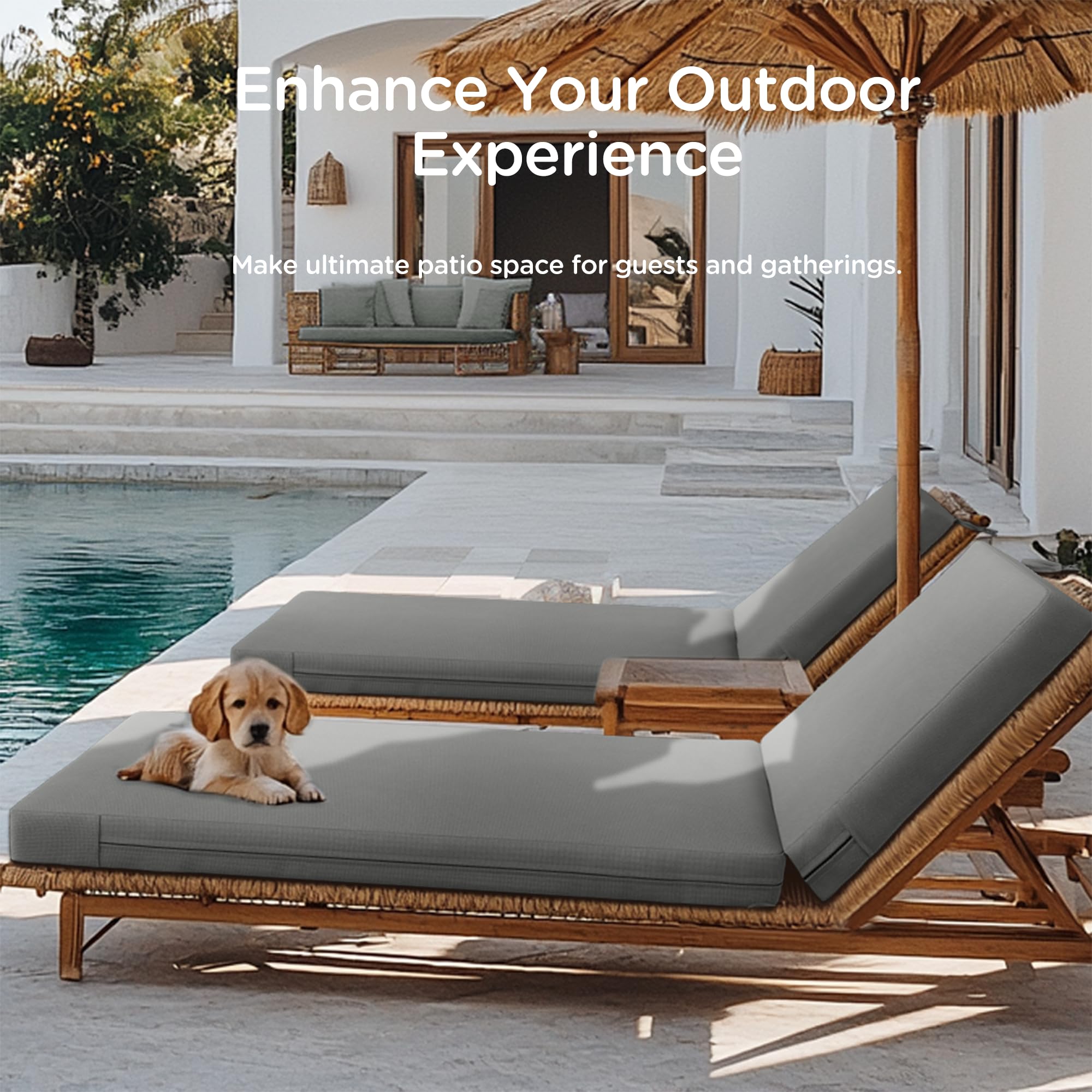 Codi Terra cushion covers are machine washable for easy outdoor care.