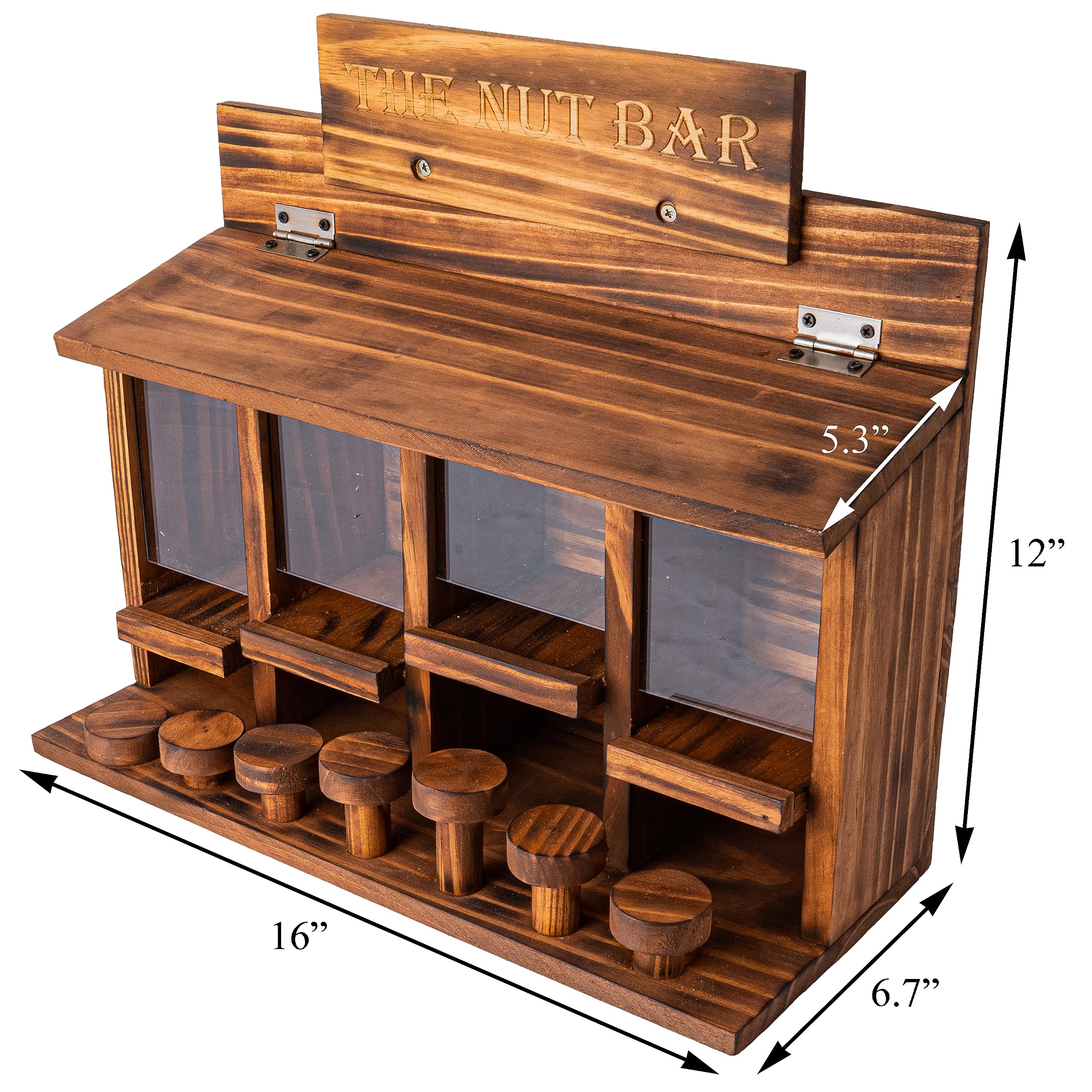 CODIN Squirrel Feeder Table shows seven staggered bar stools for perching.