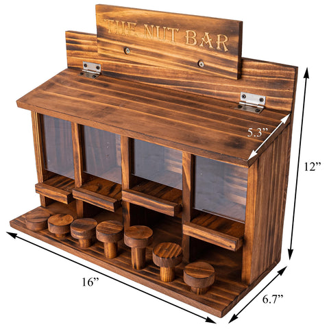 CODIN Squirrel Feeder Table shows seven staggered bar stools for perching.