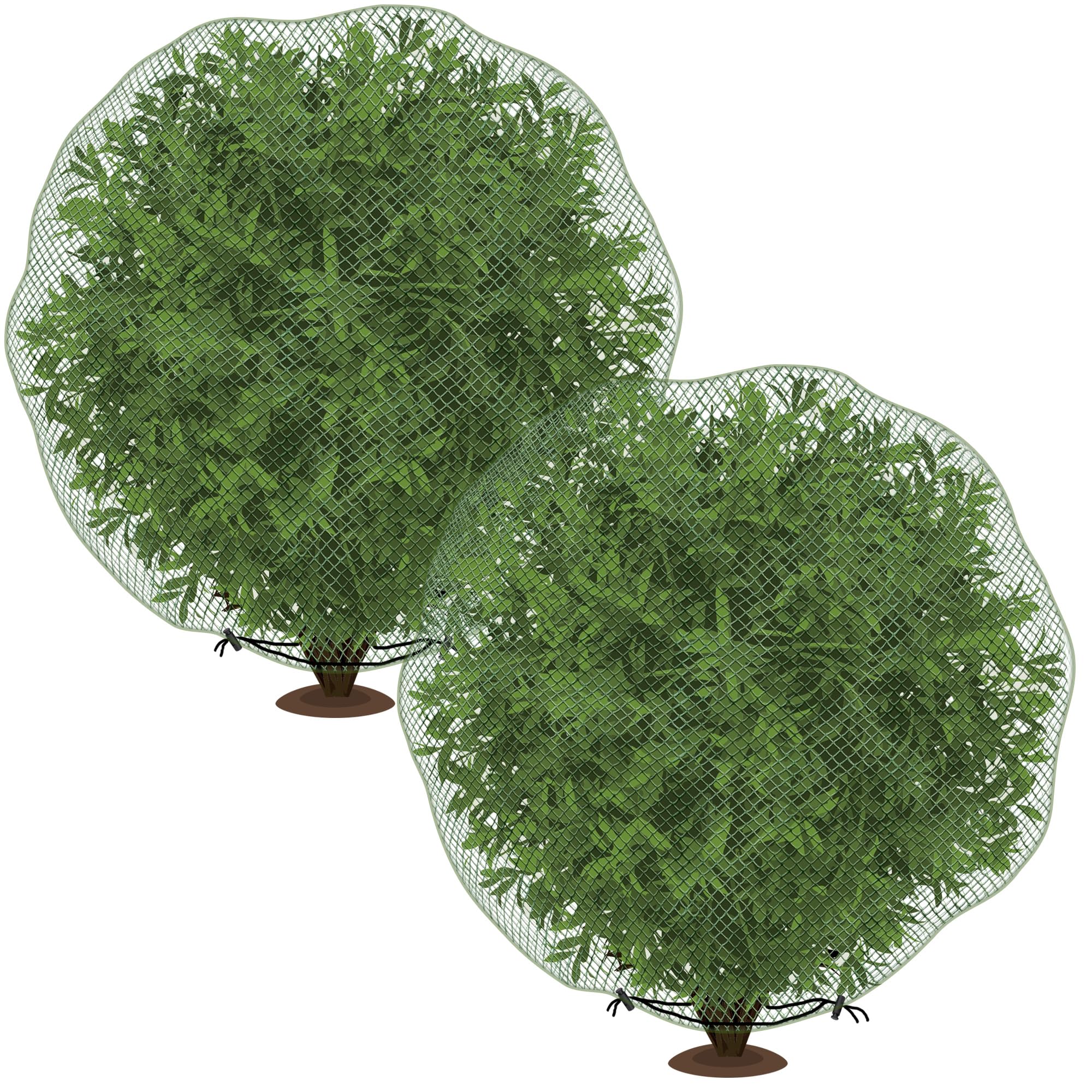 Codree deer netting cover 2pcs shields shrubs from deer while allowing light