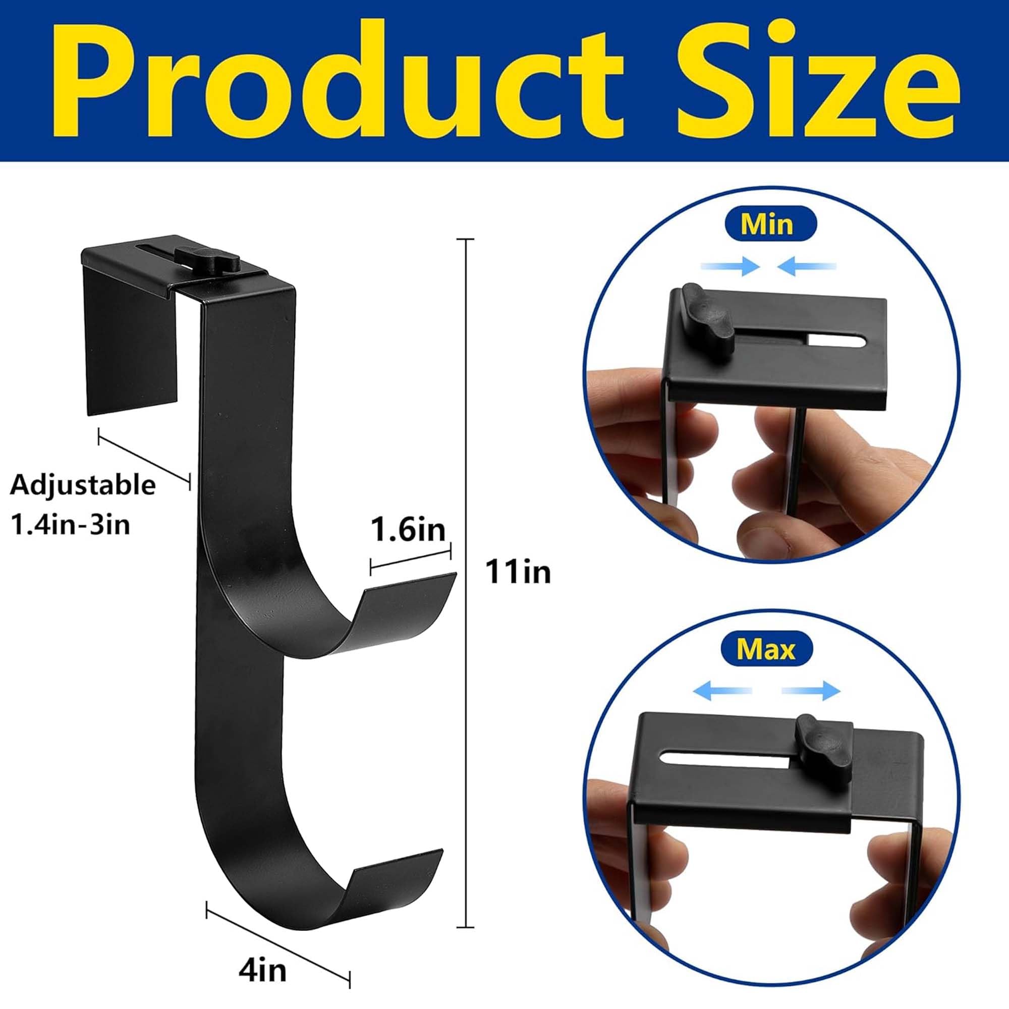 Codree double-hook fence hook designed to easily hang pool accessories.