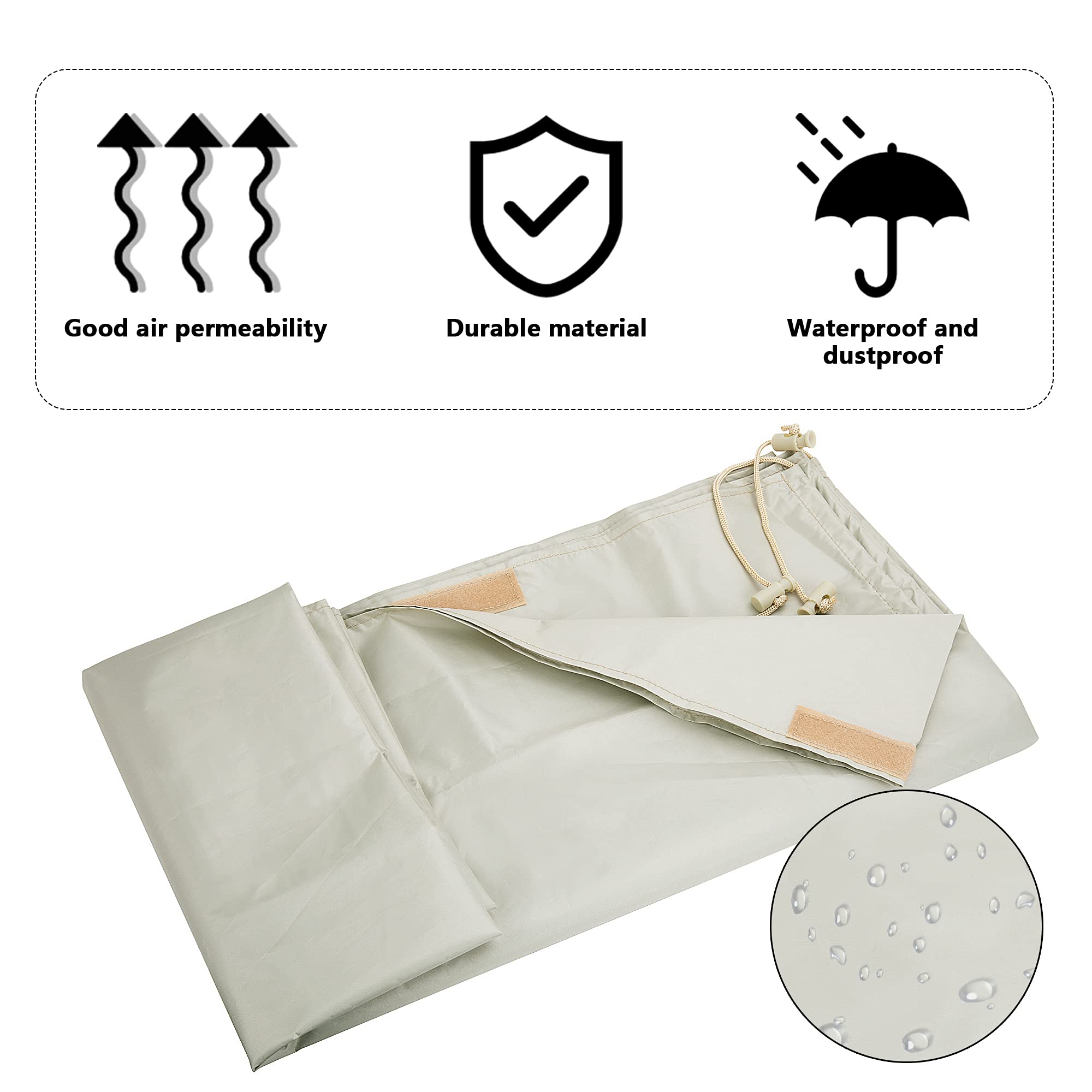 Codree reel cover with drawstring closure ensures secure fit.