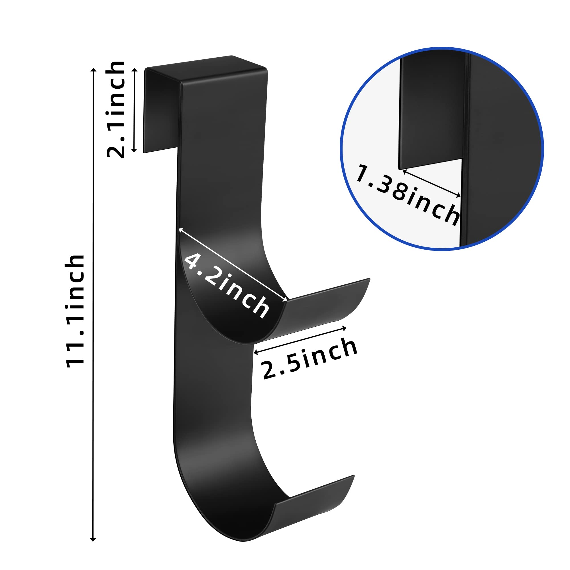 codree heavy-duty fence hook on rail with rust-resistant coating