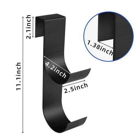 codree heavy-duty fence hook on rail with rust-resistant coating