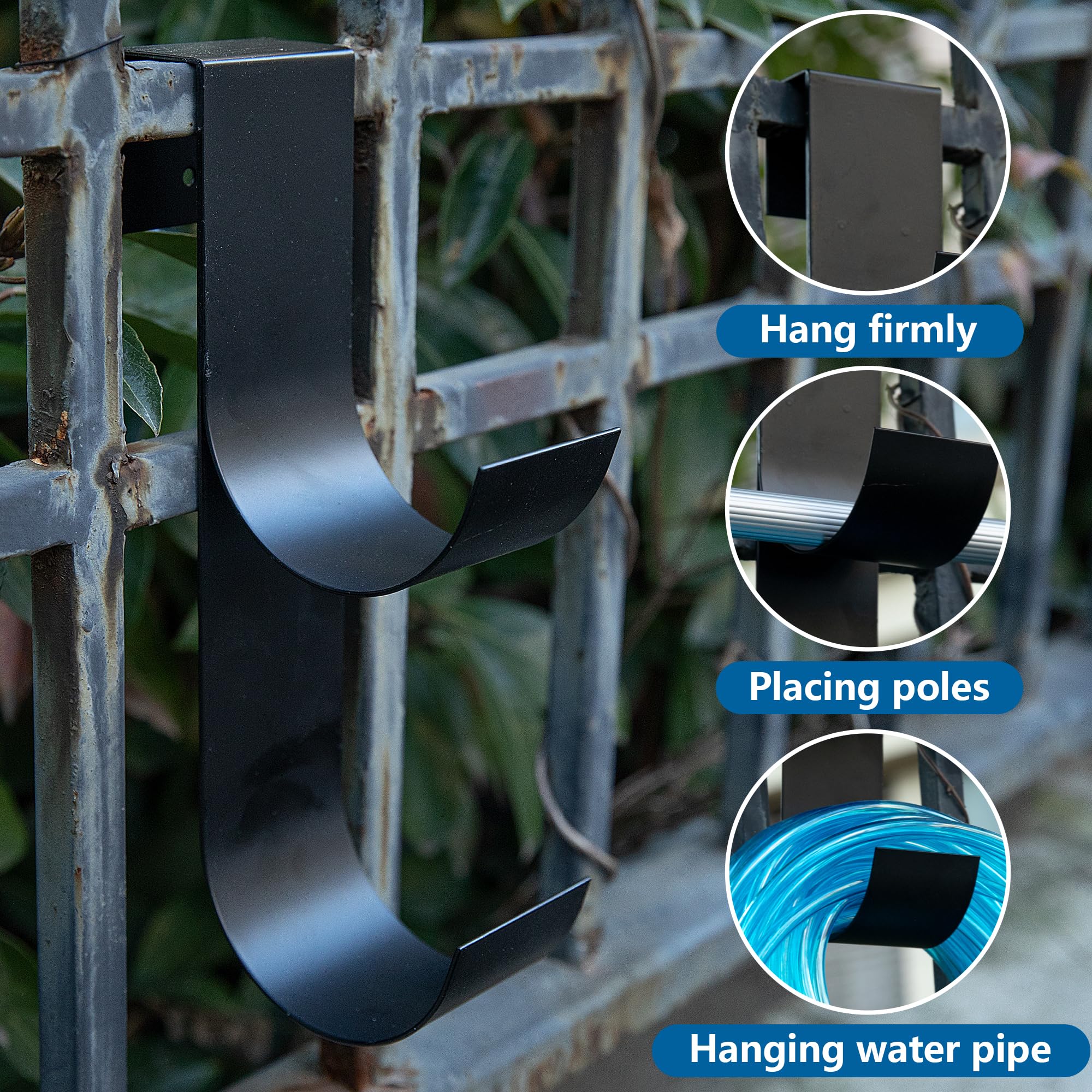 Codree heavy-duty metal hook built to support pool accessories.