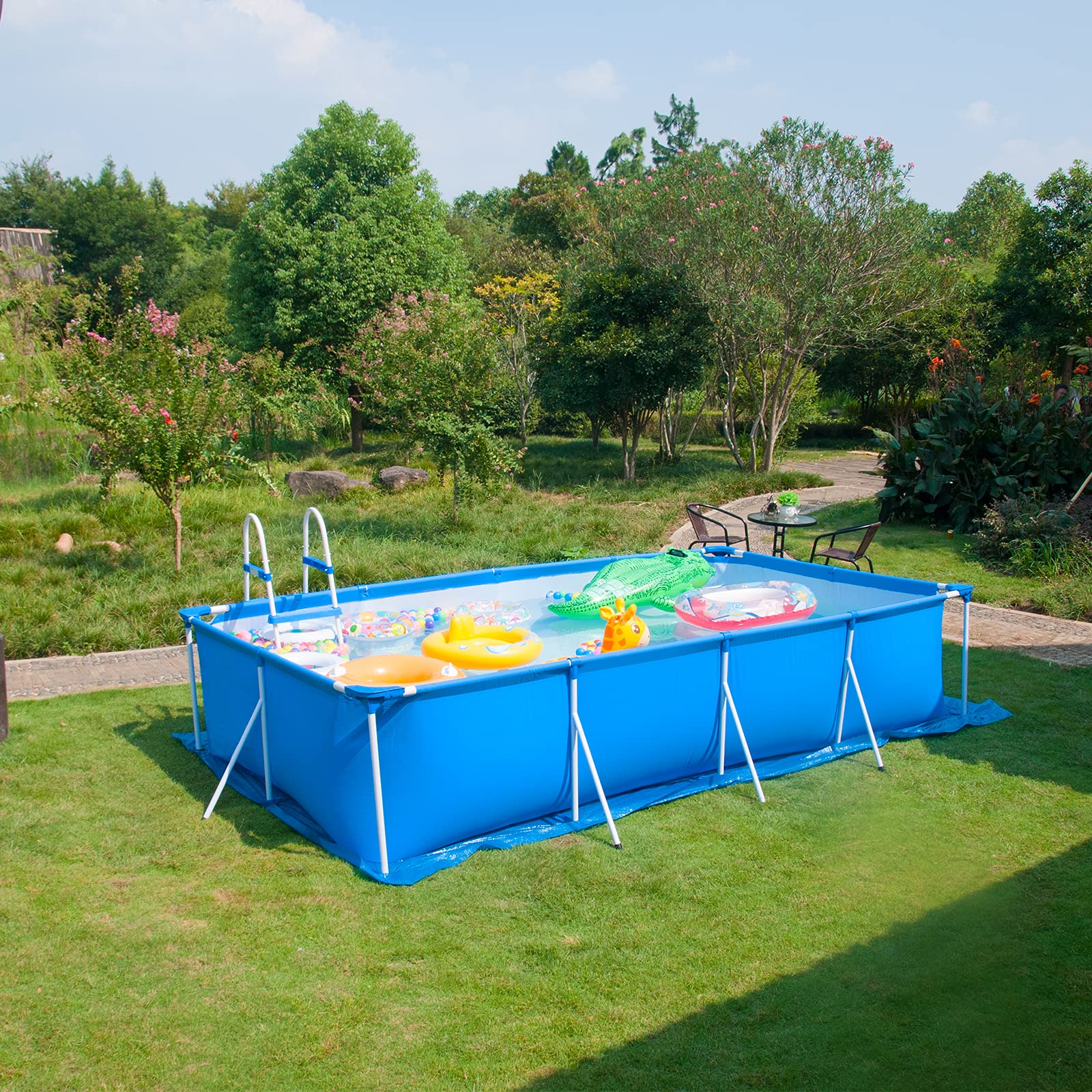 Codree pool ground cloth folds for easy storage and space-saving setup
