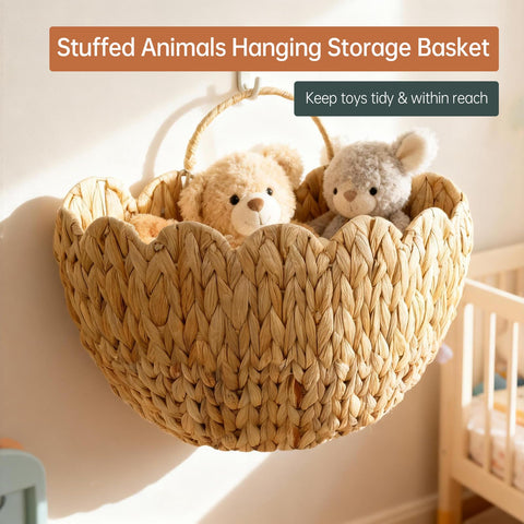 Coeusy basket with internal iron frame maintains shape and durability.