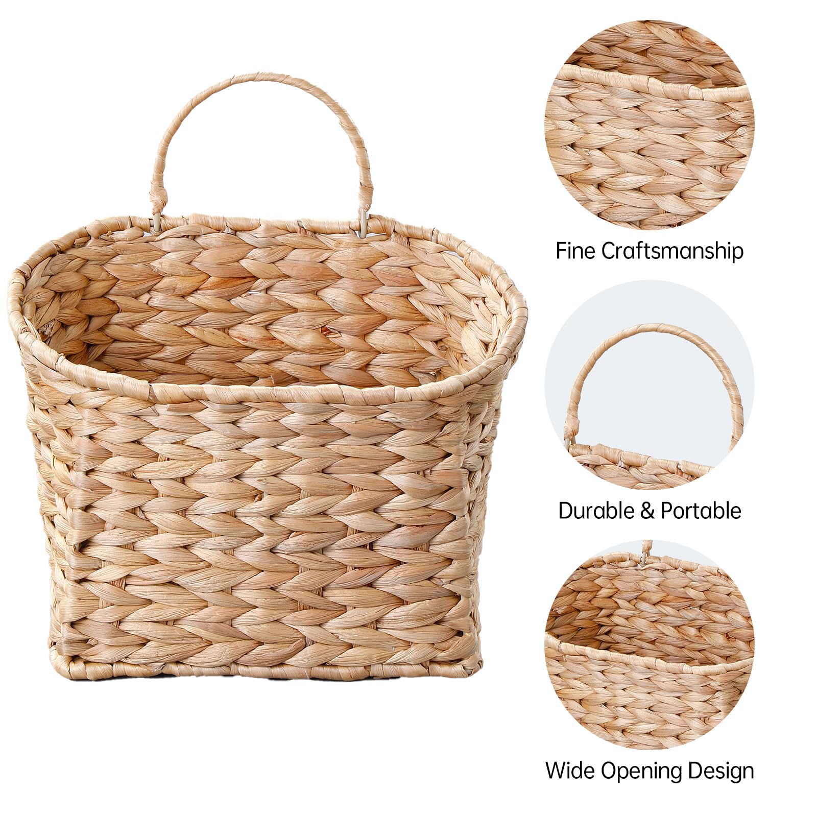 Coeusy decorative flower basket adds greenery and farmhouse style to any wall.