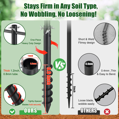 Cogardenshower 117-inch height pole offers elevated views for easier birdwatching.
