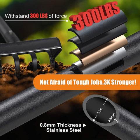 Cogardenshower adjustable handle height for customized reach