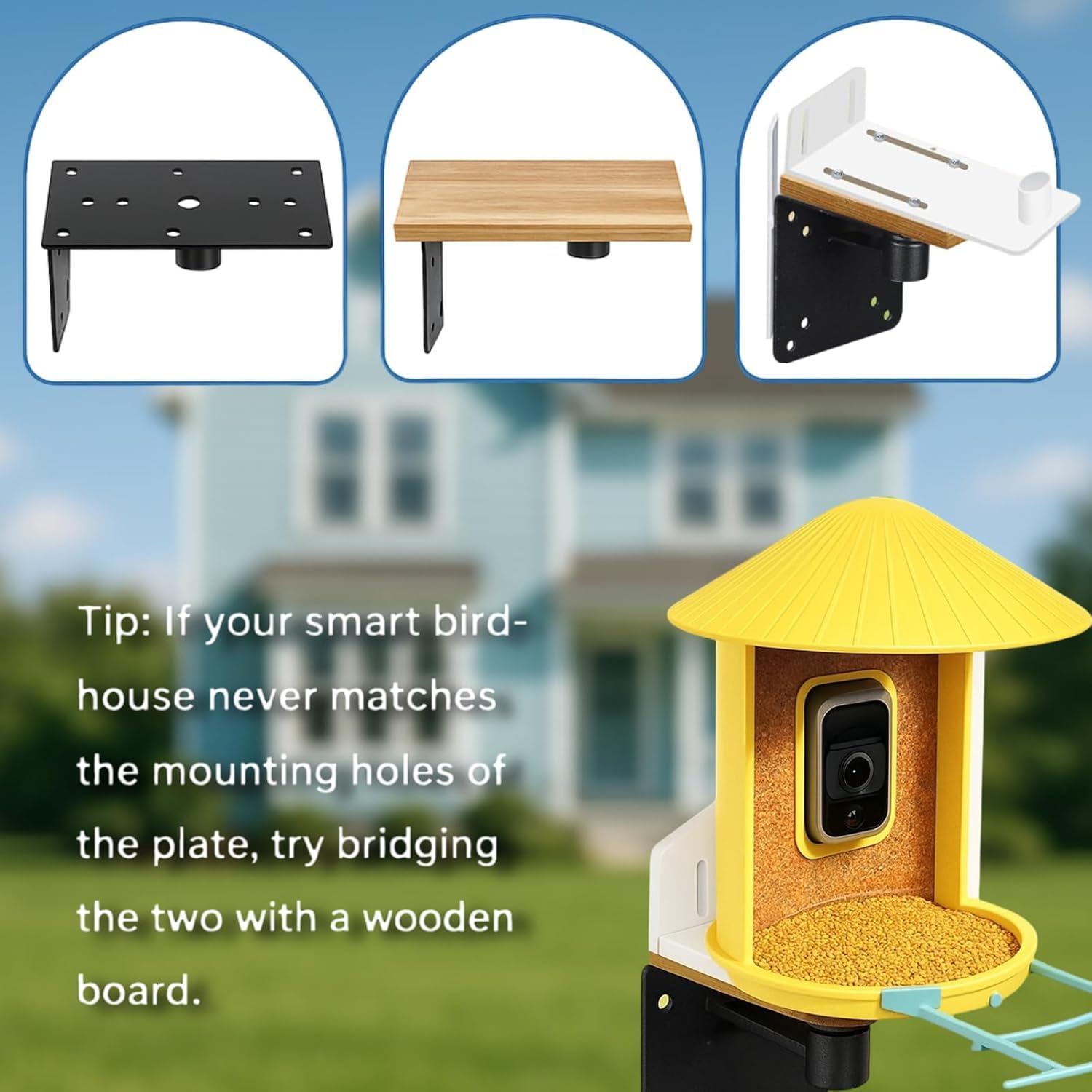 Cogardenshower secure mounting with zinc-coated butterfly screws minimizes wobble.