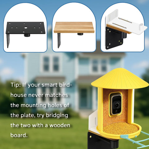 Cogardenshower secure mounting with zinc-coated butterfly screws minimizes wobble.