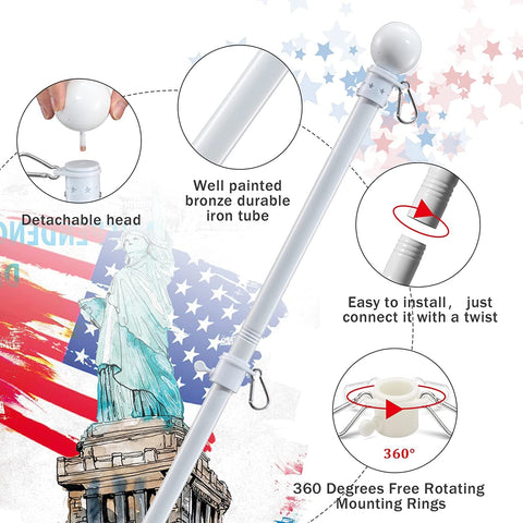 Cogardenshower easy clip ring system simplifies mounting and removal.