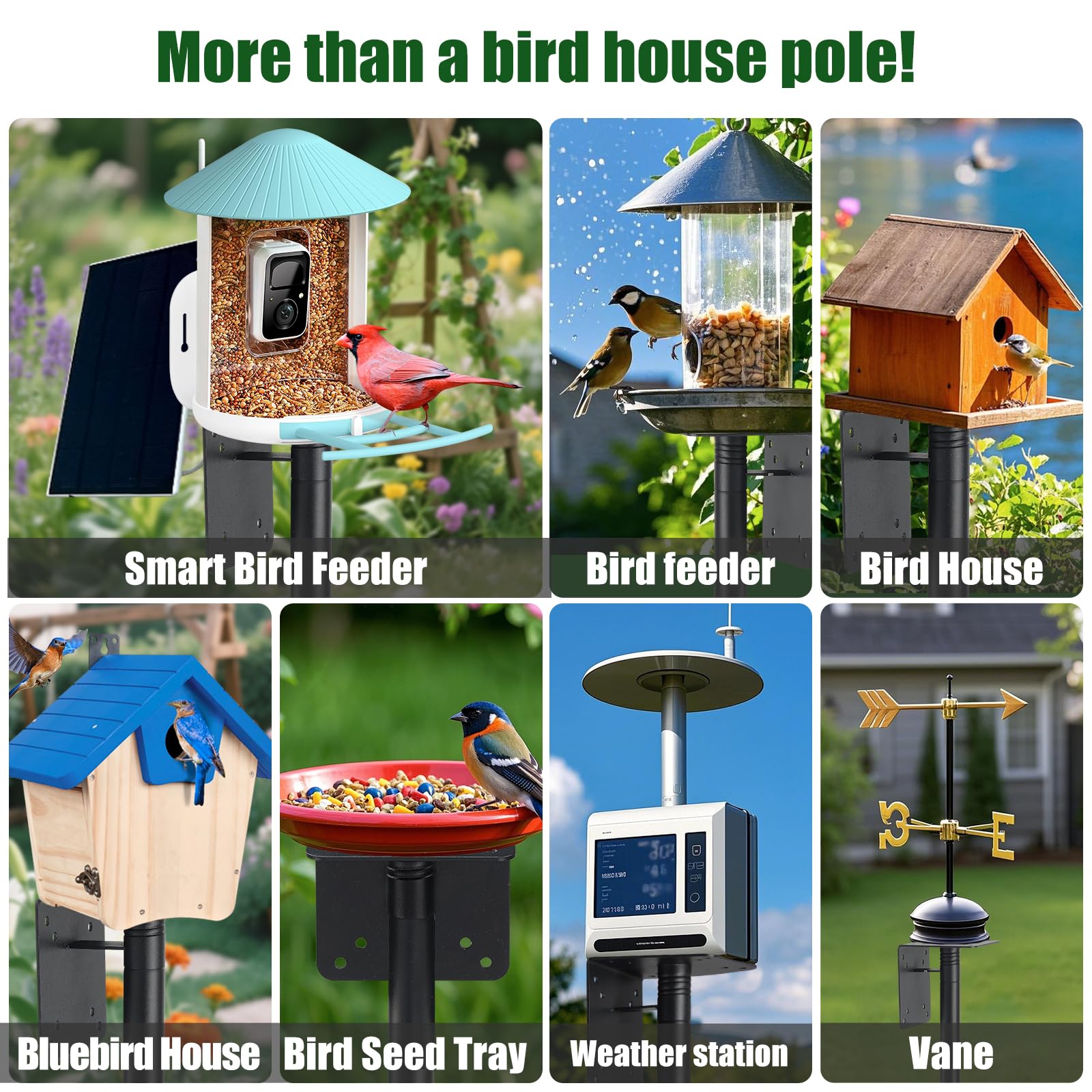 Cogardenshower weather-ready pole resists rain and shine for durability.